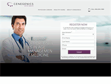 Tablet Screenshot of cenegenicsphysicians.com